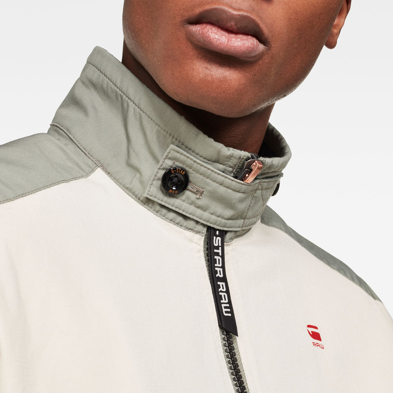 G-Star RAW® Meson Colorblocked Track Jacket Green detail shot