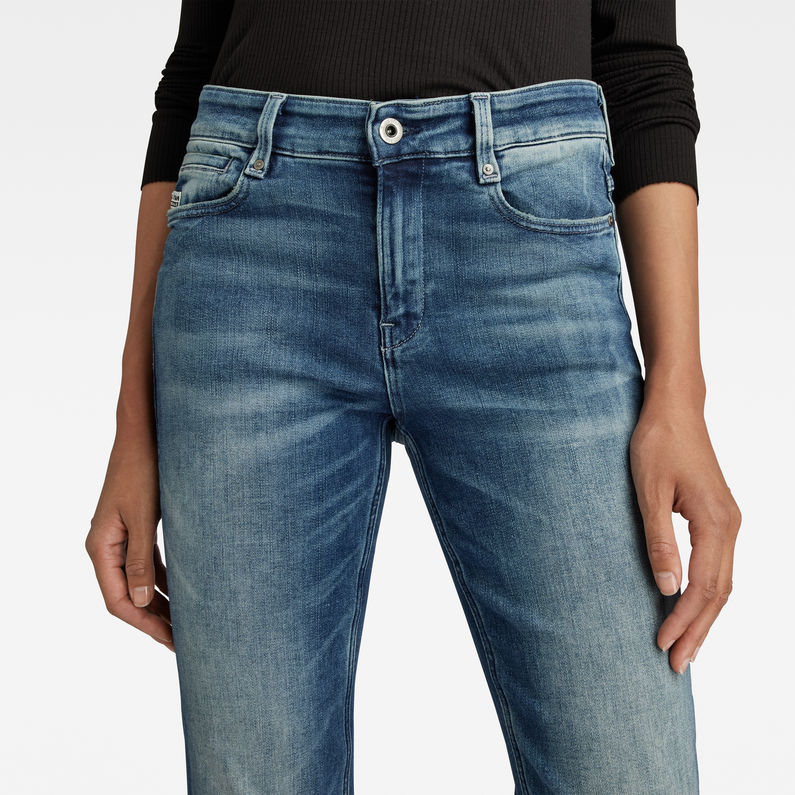 G-Star RAW® 4311 Noxer High Straight Jeans Midden blauw