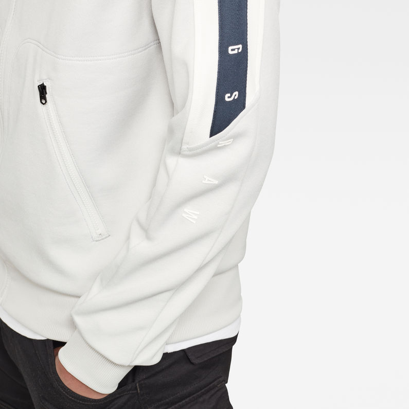 G-Star RAW® Side Stripe Track Top Sweater Grey detail shot