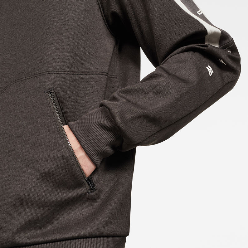 G-Star RAW® Side Stripe Track Top Sweater Grey detail shot