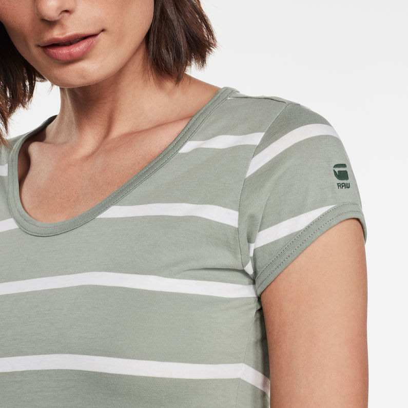 G-Star RAW® Core Eyben Slim Top Light blue detail shot