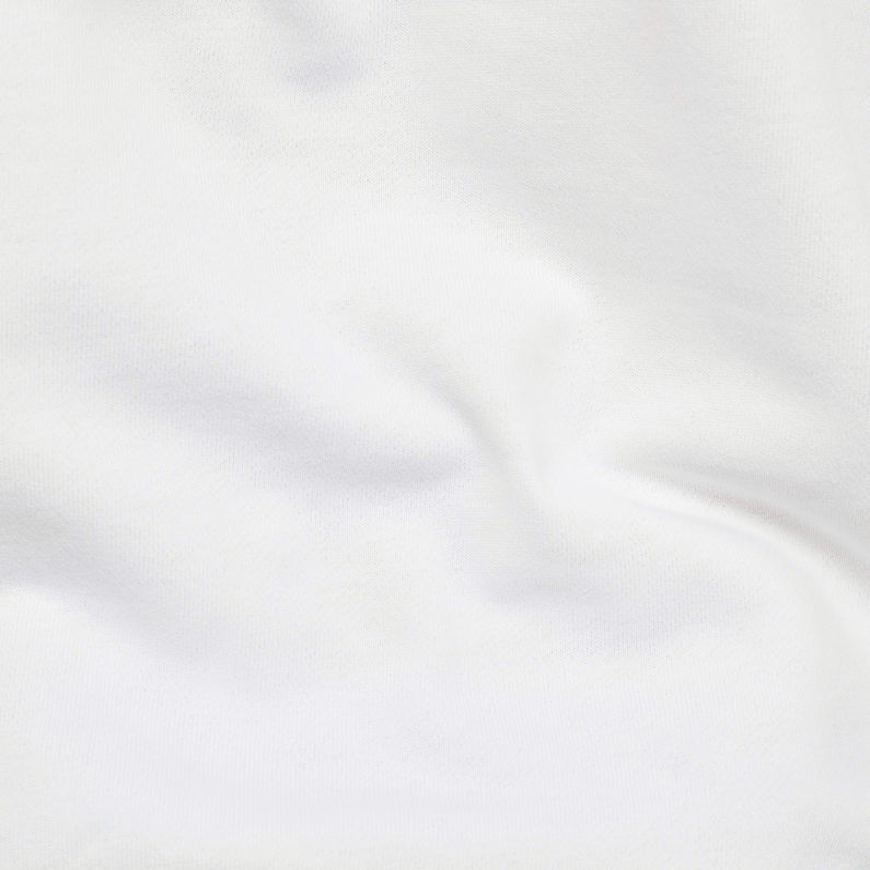G-Star RAW® Hamburger Logo Sweatshirt Weiß fabric shot