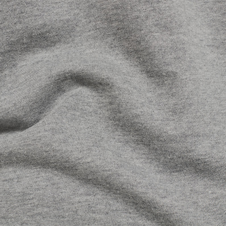 G-Star RAW® Hamburger Logo Sweatshirt Grau fabric shot