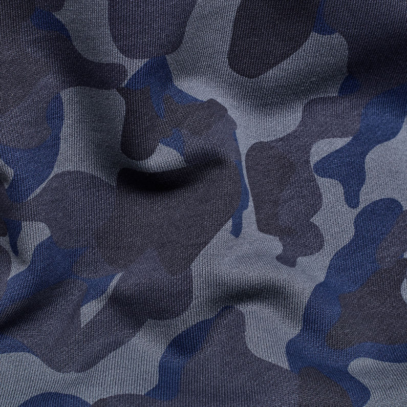G-Star RAW® Brush Camo Round Neck Sweater ダークブルー fabric shot