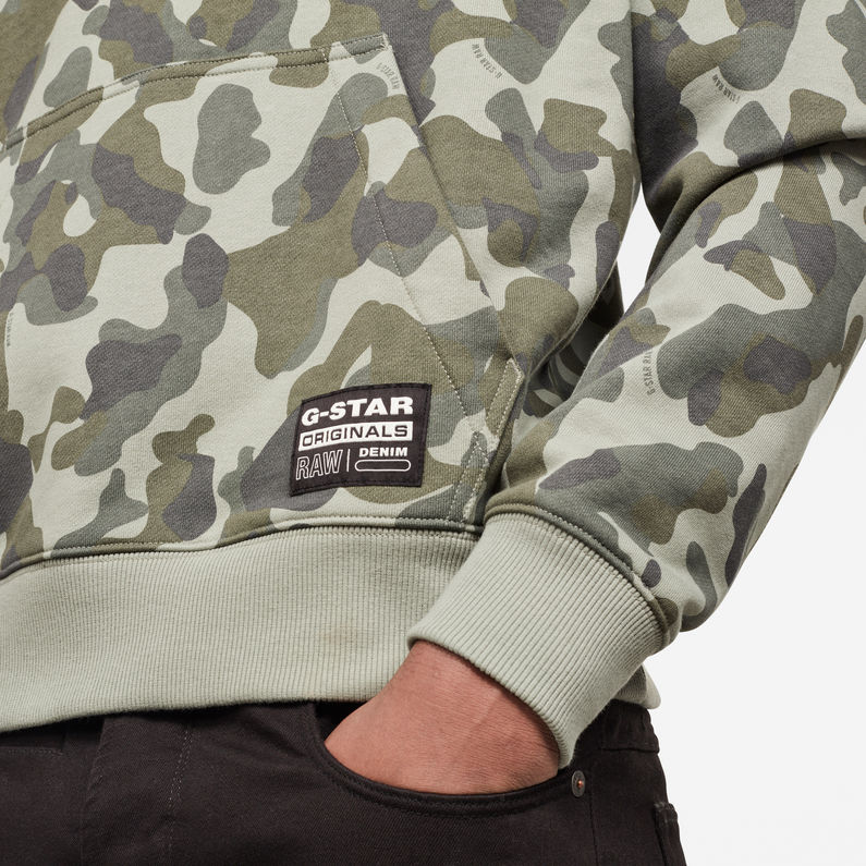 G-STAR® Sudadera Brush Camo Verde detail shot
