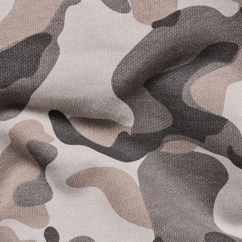 G-Star RAW® Brush Camo Sweater Grey fabric shot