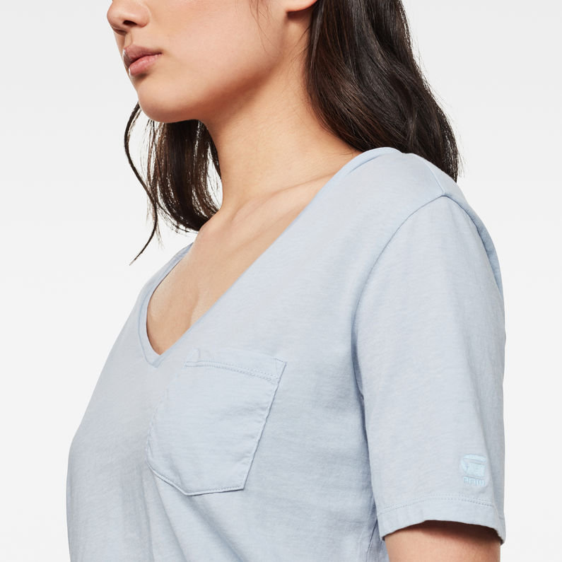 G-Star RAW® Core Ovvela Top Light blue detail shot