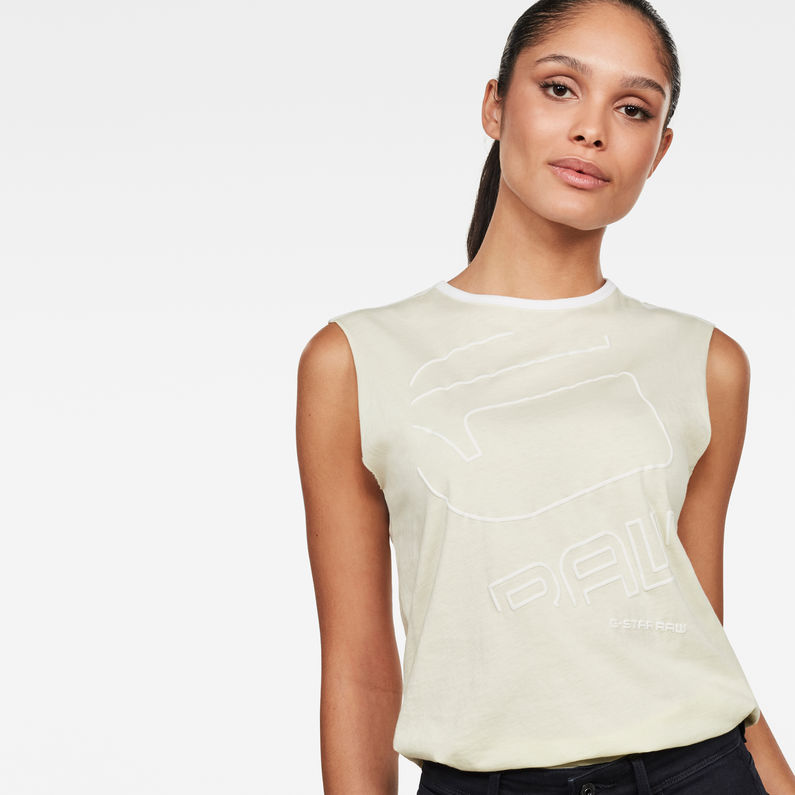 G-Star RAW® GRAW Outline GR Top Green detail shot