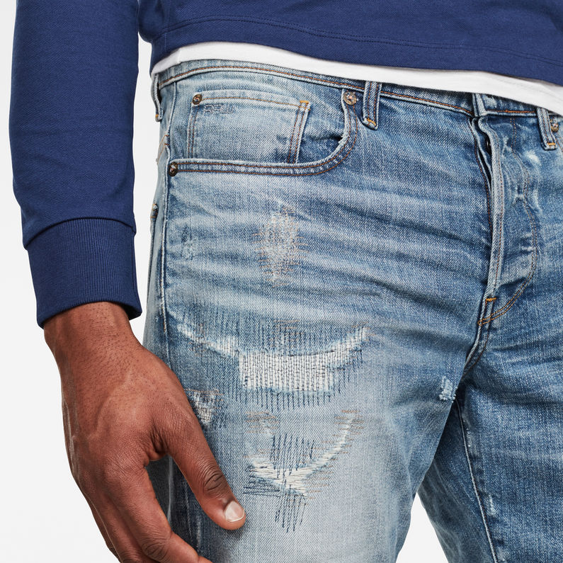 G-Star RAW® 3301 Shorts Light blue detail shot buckle
