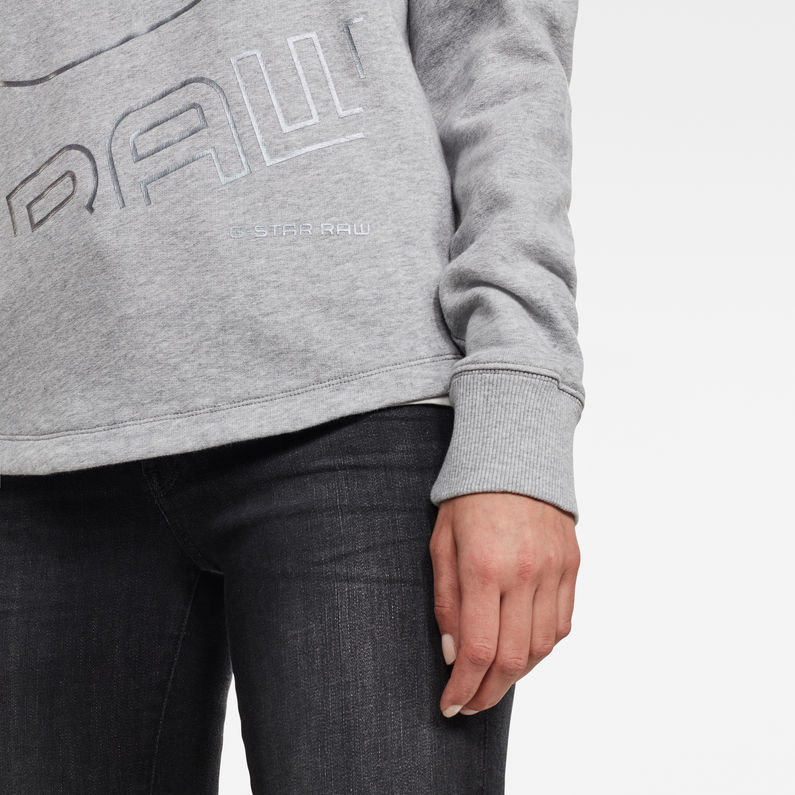 G-Star RAW® Graphic Shift Xzyph Sweater Grey detail shot