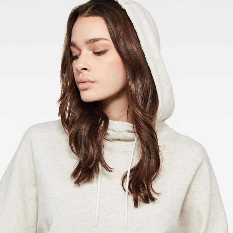 G-Star RAW® Jasmar Hooded Sweater Grey detail shot