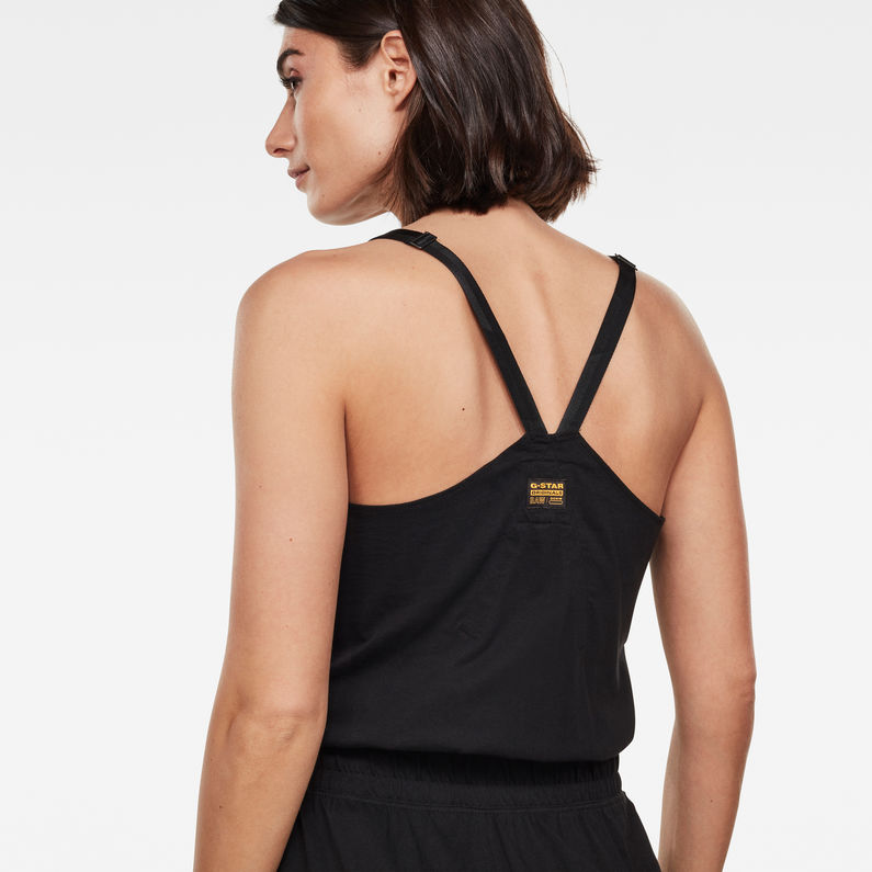 G-STAR® Utility Strap Jumpsuit Black detail shot