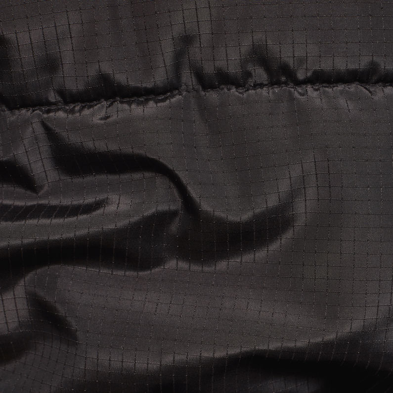 G-Star RAW® Surchemise Meefic Sundu Quilted Hooded Noir fabric shot