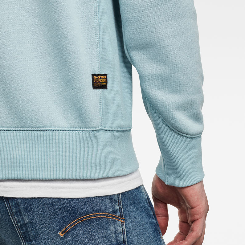 G-Star RAW® Premium Core Sweater Lichtblauw detail shot