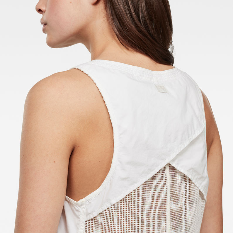 G-STAR® Utility openback top s\less White