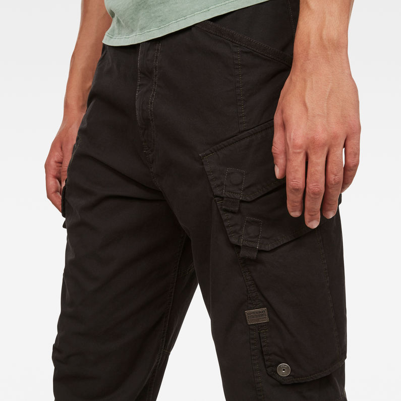 G-STAR® Droner Relaxed Tapered Cargohose Schwarz detail shot