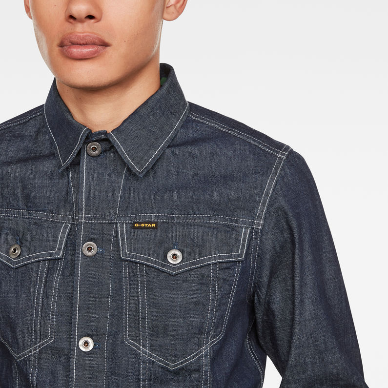 G-Star RAW® 3301 Slim Jack Donkerblauw detail shot
