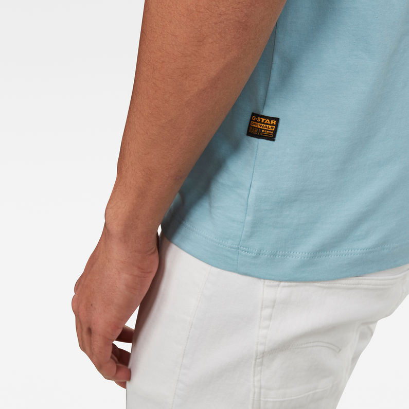 G-Star RAW® Base-S T-Shirt Light blue detail shot