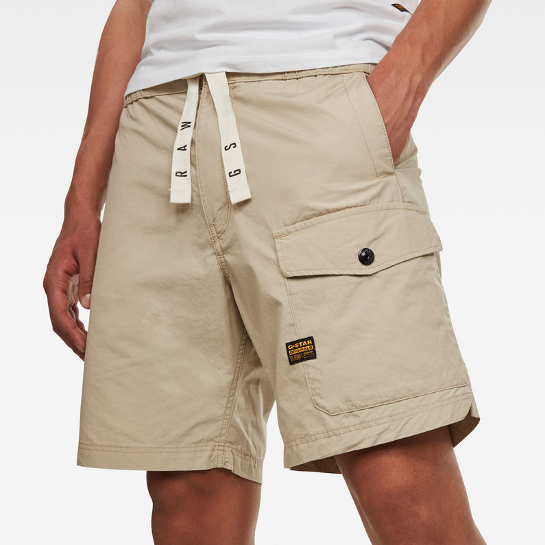 G-Star RAW® Front Pocket Sport Shorts Beige detail shot