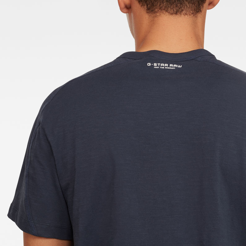 G-Star RAW® Baseball T-Shirt Mittelblau detail shot