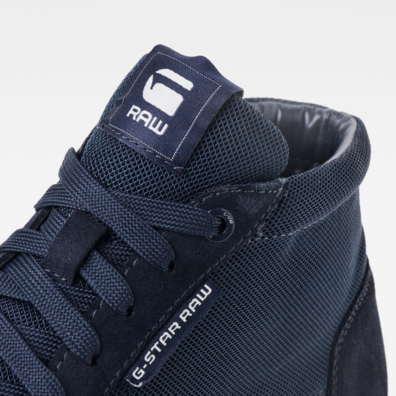 G-Star RAW® Rackam Dommic Mid Sneakers Donkerblauw detail