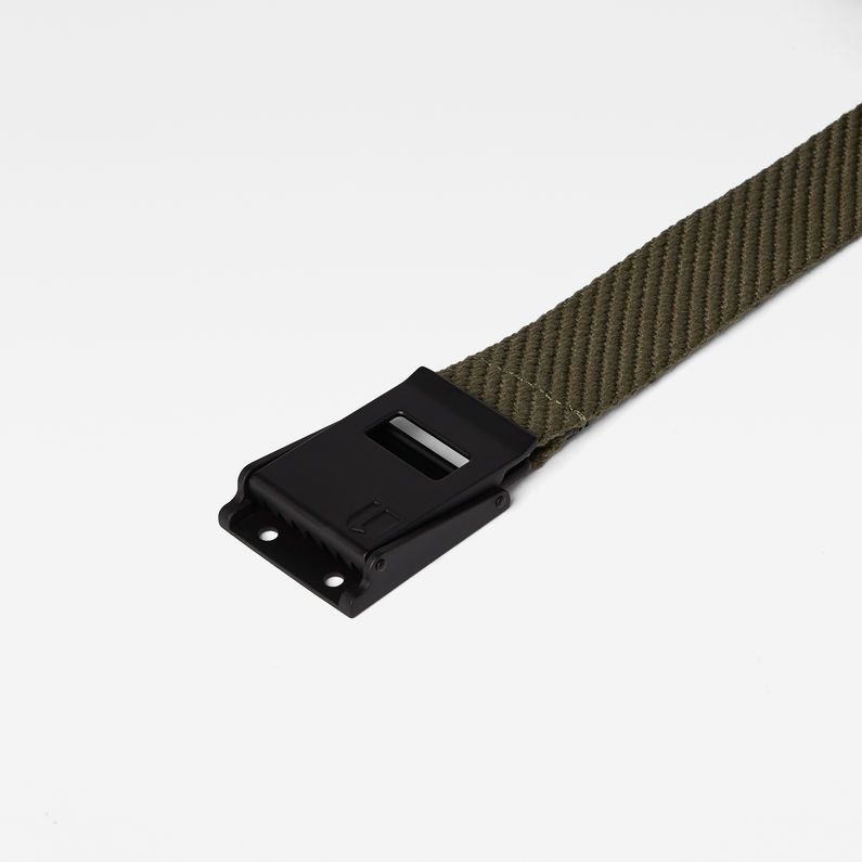 G-STAR® Cinturón Xemy Webbing Verde detail shot buckle
