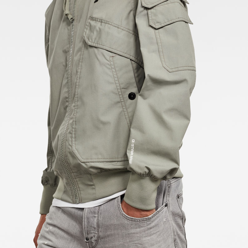 G-Star RAW® Haworx Bomber Jacket Green detail shot