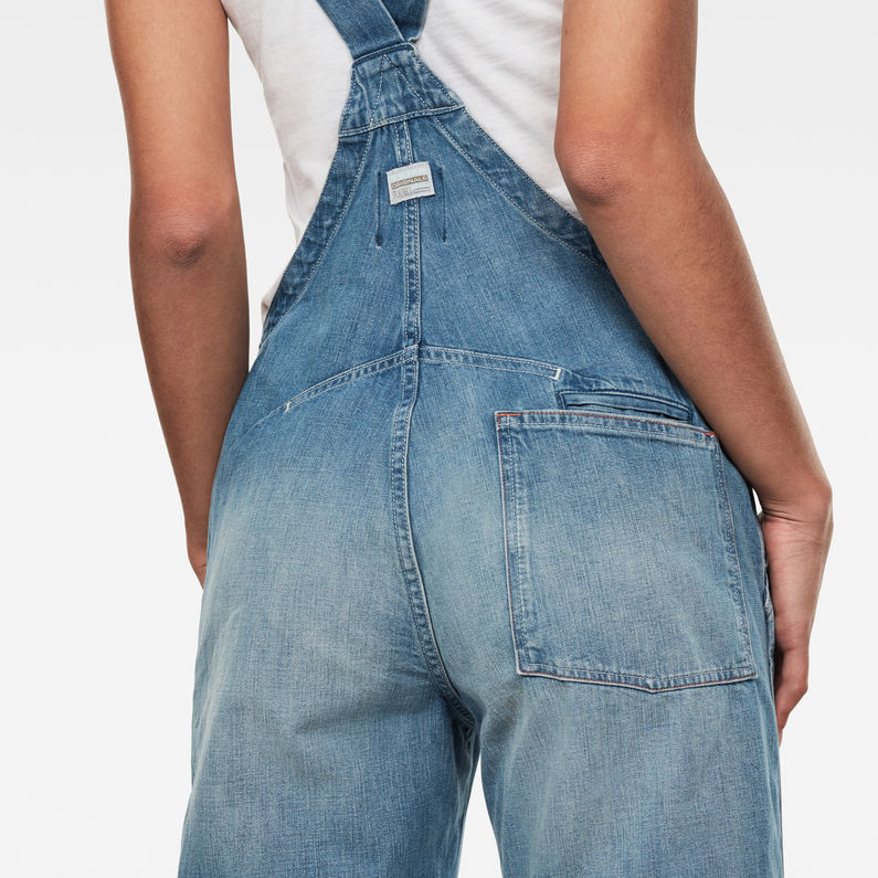 G-STAR® Lintell Denim Overall ミディアムブルー detail shot