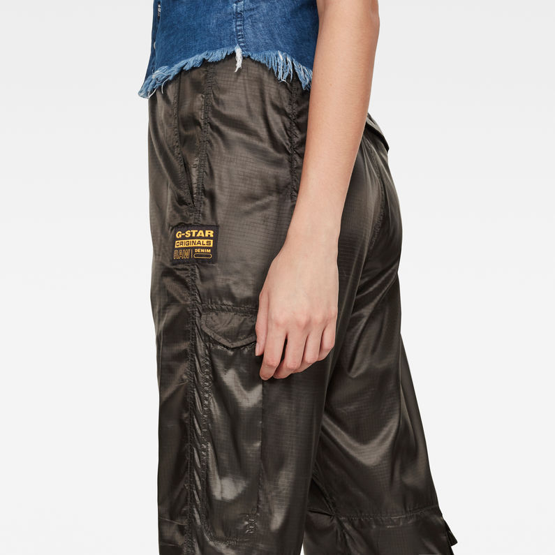 G-Star RAW® 3D Utility High Loose Crop Pants Grey detail shot