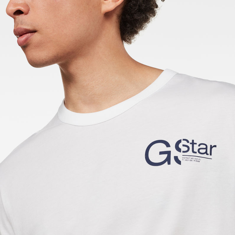 G-Star RAW® Graphic 1 T-Shirt White detail shot