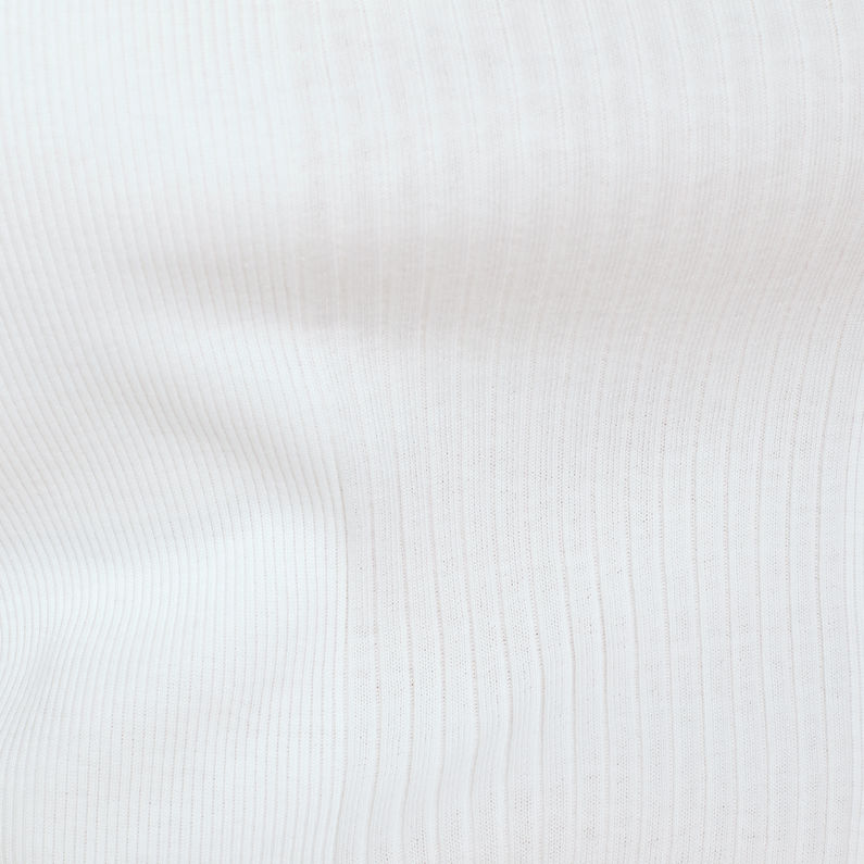 G-Star RAW® Rib Slim Tanktop White fabric shot