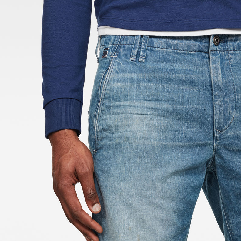 G-Star RAW® Vetar Shorts Medium blue detail shot buckle