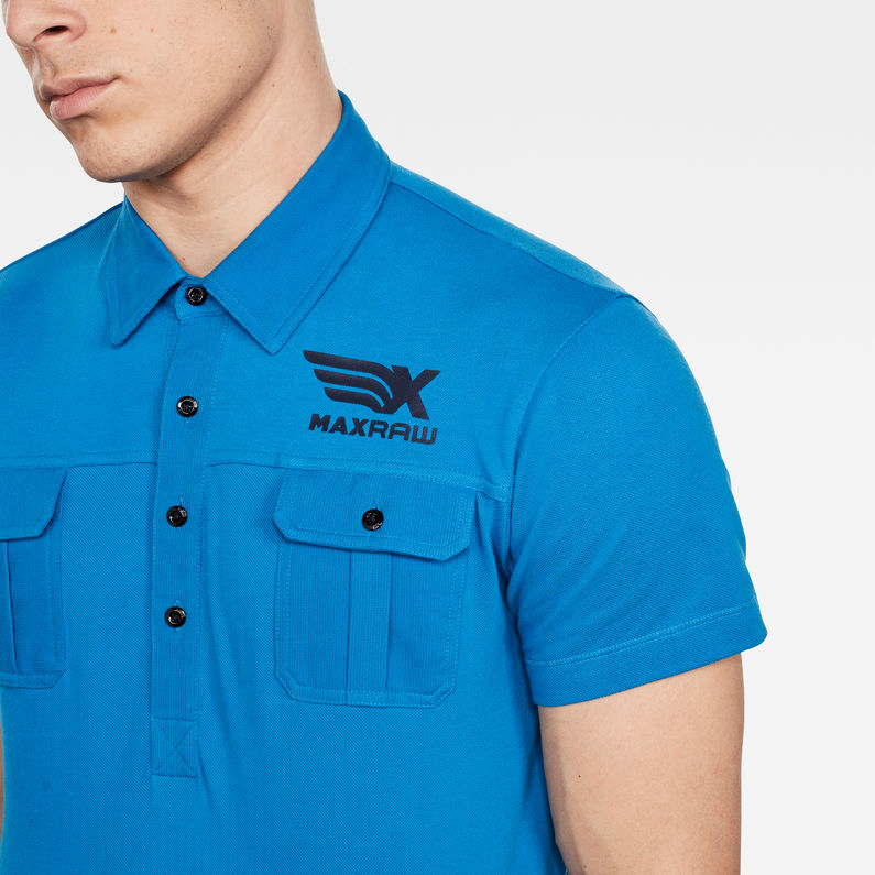 G-Star RAW® Max Slim Poloshirt Dunkelblau
