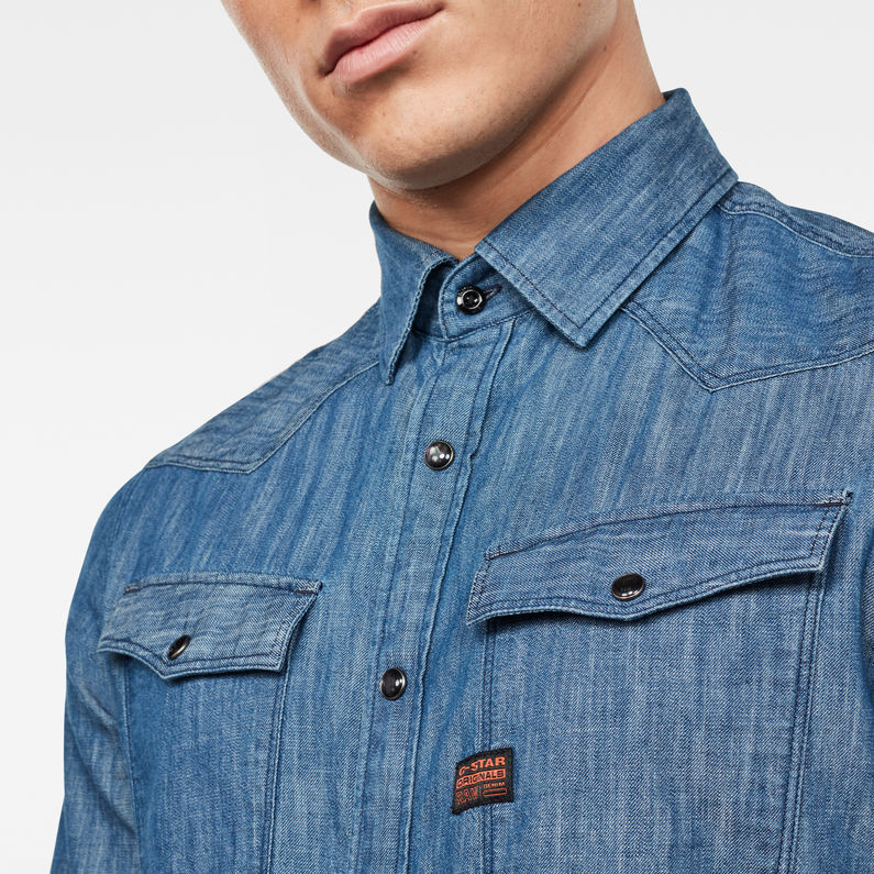 G-Star RAW® Camisa Max 3301 Slim Azul intermedio
