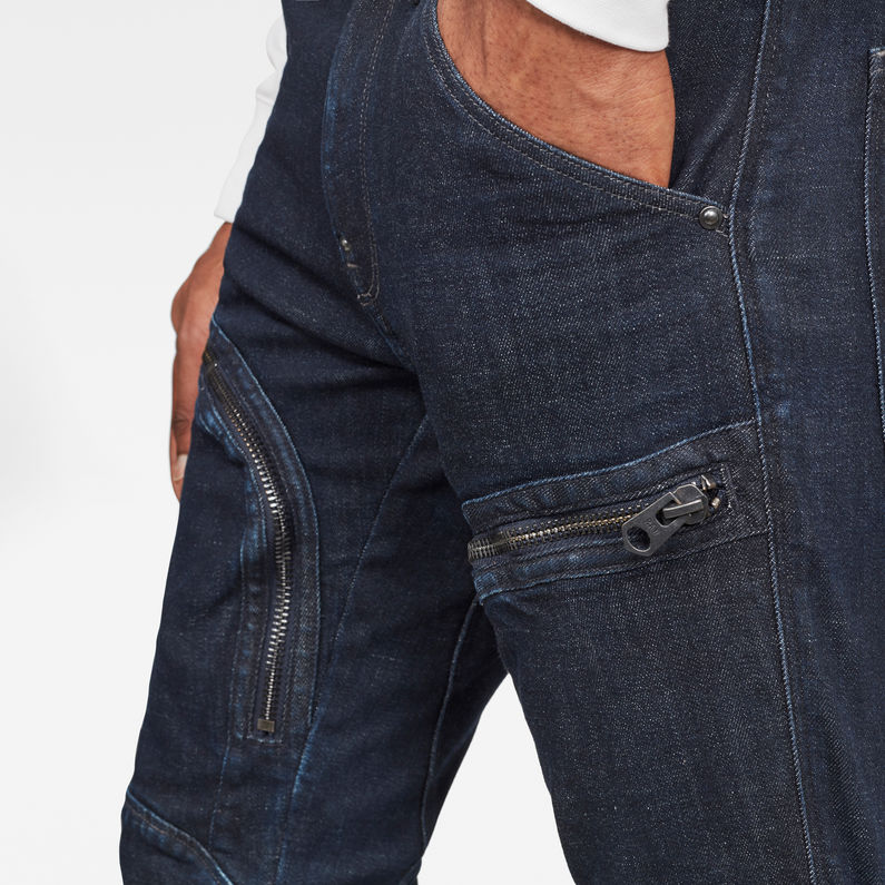 Air Defence Zip Skinny Jeans | Dark blue | G-Star RAW® US