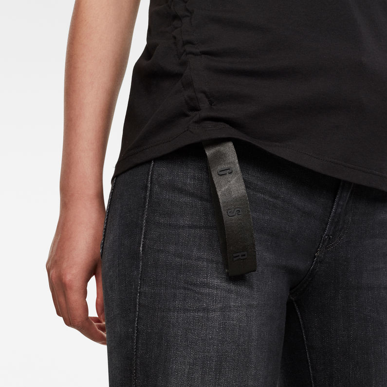G-Star RAW® Gyre Knot Top Zwart detail shot