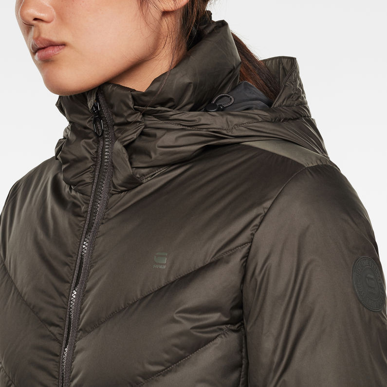 G-STAR® Whistler Slim Down Coat Grau detail shot