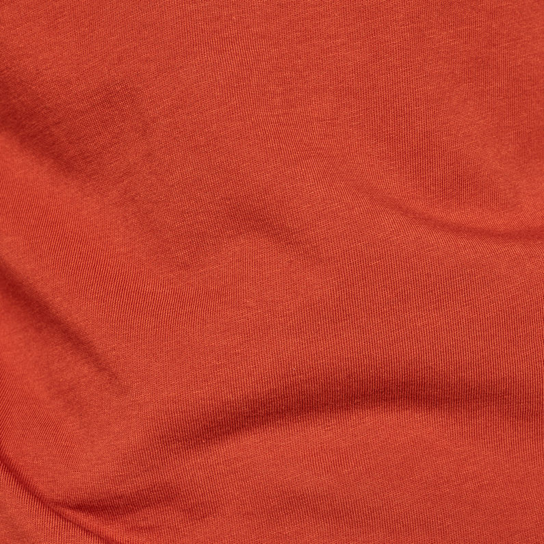 G-Star RAW® Text GR Slim T-Shirt Orange fabric shot