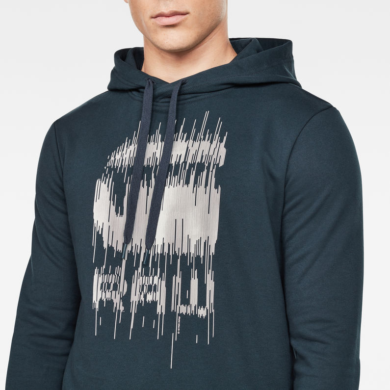G-Star RAW® Sweat Graphic 8 Bleu moyen detail shot