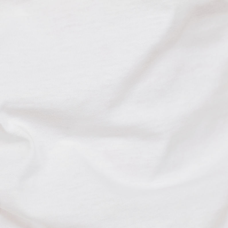G-Star RAW® Camiseta RAW. Graphic Slim Blanco fabric shot