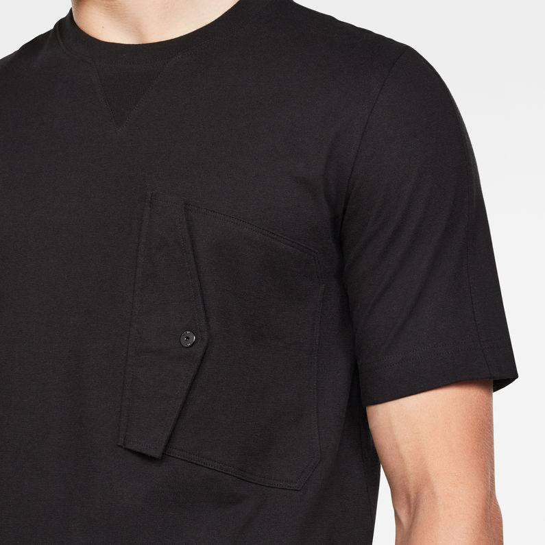 G-Star RAW® Camiseta Pocket Squtar Negro