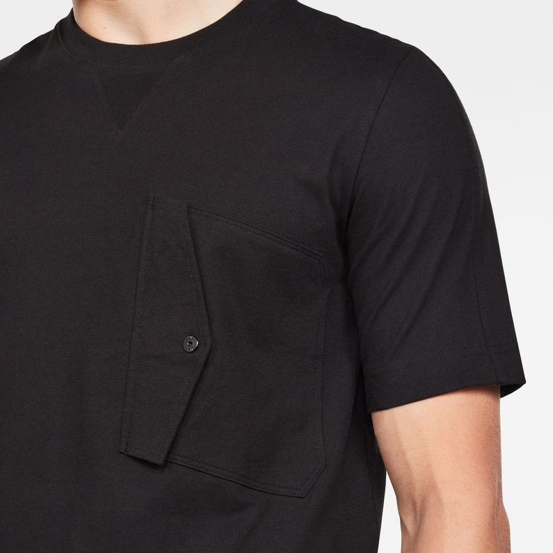 G-Star RAW® Pocket Scutar T-Shirt Black detail shot