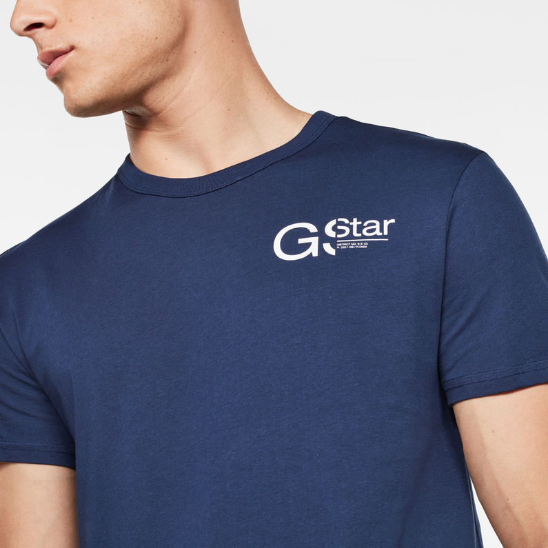 G-Star RAW® Graphic 1 T-Shirt Dark blue detail shot