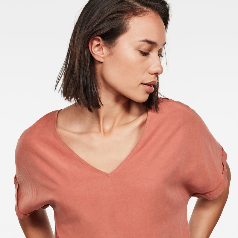 G-STAR® Camiseta Joosa Woven Rojo