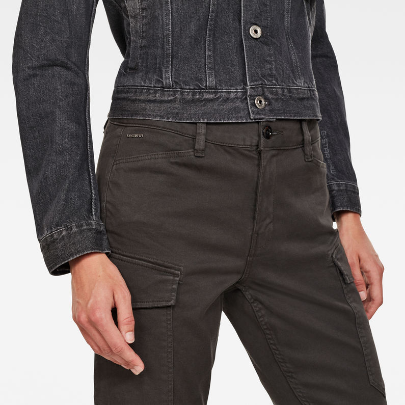 G-STAR® Blossite G-Shape Army High Skinny Hose Grau detail shot