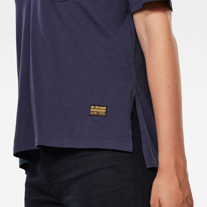 G-Star RAW® Core Ovvela Top Medium blue detail shot