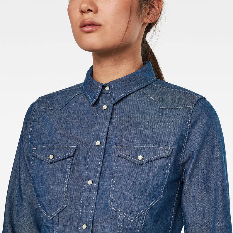 G-STAR® Denim Slim Shirt Dark blue