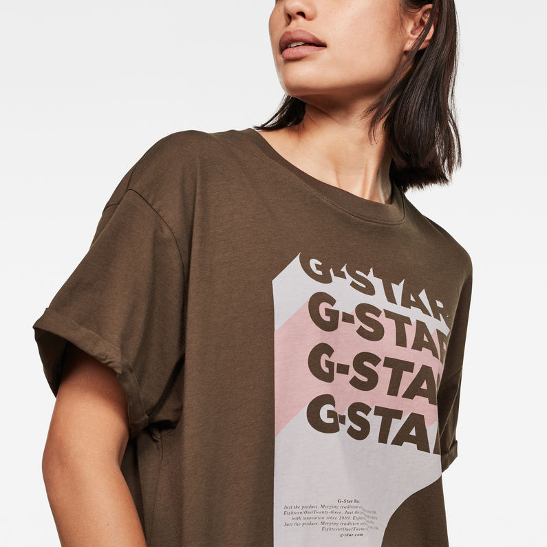 G-Star RAW® G-Star Stacked Logo Top Green