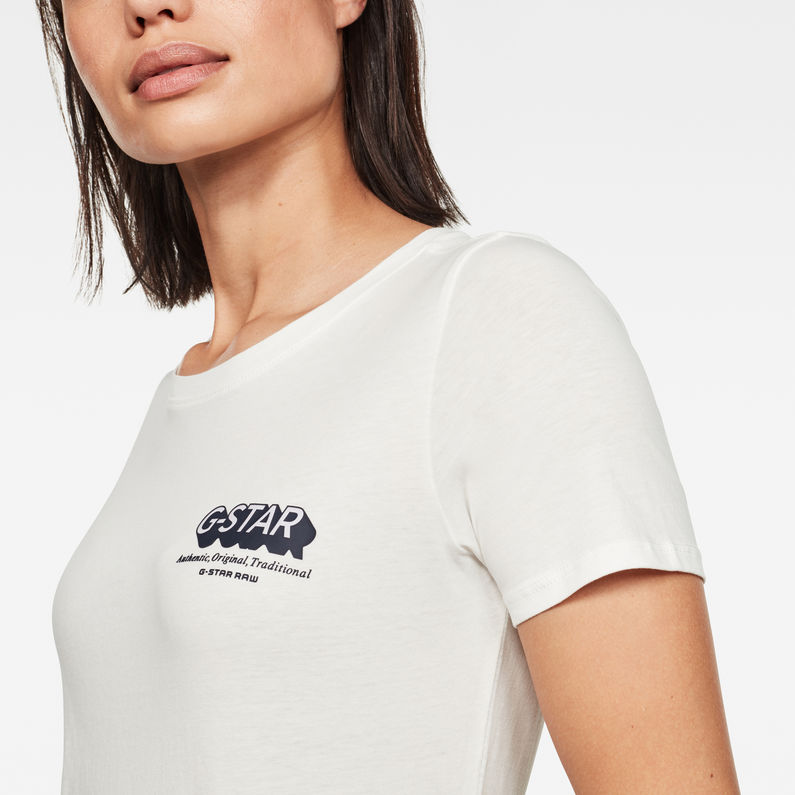 G-Star RAW® G-Star Shadow Logo Top Beige detail shot