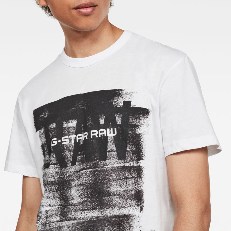 G-Star RAW® Graphic 18 T-Shirt White detail shot
